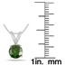 1 Carat Green Diamond Solitaire Pendant in 14K White Gold