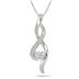 Diamond Twist Pendant in .925 Sterling Silver