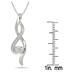 Diamond Twist Pendant in .925 Sterling Silver
