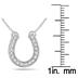 1/5 Carat Diamond Horseshoe Pendant in .925 Sterling Silver