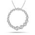 1CTW Diamond Journey Pendant In 14K White Gold