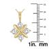 1 CTW Natural Diamond Snowflake Pendant in 10K Yellow Gold 