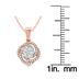 1/3 Carat TW Diamond Pendant in 10K Rose Gold