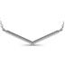 1/5 carat TW Diamond V Bar Necklace in .925 Sterling Silver