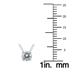 1/4 Carat Floating Round Diamond Solitaire Necklace in 14K White Gold