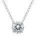 1/4 Carat Floating Round Diamond Solitaire Necklace in 14K White Gold