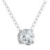 1/4 Carat Floating Round Diamond Solitaire Necklace in 14K White Gold