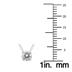 1/4 Carat Floating Round Diamond Solitaire Necklace in 14K White Gold