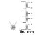 1/3 Carat Floating Round Diamond Solitaire Necklace in 14K White Gold