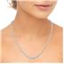 5 Carat TW Graduated Diamond Tennis Necklace in 14K White Gold 