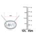 Diamond Oval LOVE Pendant in .925 Sterling Silver