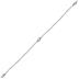 1/4 Carat TW Bezel Set Diamond Station Necklace in 14K White Gold