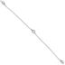 1 1/2 Carat TW Bezel Set Diamond Station Necklace in 14K White Gold