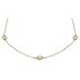 1 1/2 Carat TW Bezel Set Diamond Station Necklace in 14K Yellow Gold