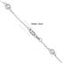 2 Carat TW Bezel Set Diamond Station Necklace in 14K White Gold