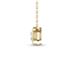 Lab Grown 1 Carat Round Bezel Set Diamond Solitaire Pendant in 14K Yellow Gold