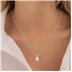 Lab Grown 1 Carat Oval Solitaire Diamond Pendant in 14K White Gold