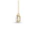 Lab Grown 3/4 Carat Pear Solitaire Diamond Pendant in 14K Yellow Gold