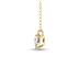 Lab Grown 1 Carat Trillion Shaped Solitaire Diamond Pendant in 14K Yellow Gold