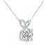 1/4 Carat Lab Grown Diamond Round Solitaire Pendant in 14K White Gold