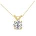1/4 Carat Lab Grown Diamond Round Solitaire Pendant in 14K Yellow Gold