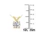 2 Carat Lab Grown Diamond Round Solitaire Pendant in 14K Yellow Gold