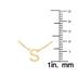 14K Solid Yellow Gold S Mini Initial Necklace