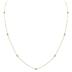 0.50 Carat TW Bezel Set Lab Grown Diamond Station Necklace in 14K Yellow Gold