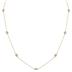 1.50 Carat TW Bezel Set Lab Grown Diamond Station Necklace in 14K Yellow Gold