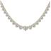 15 Carat TW Graduated Lab Grown Diamond Tennis Necklace in 14K Yellow Gold 