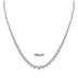 20 Carat TW Graduated Lab Grown Diamond Tennis Necklace in 14K White Gold 