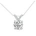 3/4 Carat Lab Grown Diamond Round Solitaire Pendant in 14K White Gold