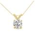 3/4 Carat Lab Grown Diamond Round Solitaire Pendant in 14K Yellow Gold