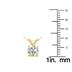 3/4 Carat Lab Grown Diamond Round Solitaire Pendant in 14K Yellow Gold