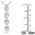 Dimaond Tear Drop Pendant in White Gold