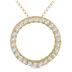 1/3 Carat TW Diamond Circle Pendant in 14K Yellow Gold