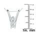 1 Carat TW Diamond Three Stone Pendant in 14K White Gold