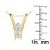 1 Carat TW Diamond Three Stone Pendant in 14K Yellow Gold