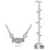 1/2 CT Diamond Three Stone Pendant Necklace 14K White Gold