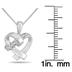 Diamond Heart Knot Pendant 10k White Gold