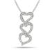 1/8 Carat Diamond Heart Pendant in .925 Sterling Silver