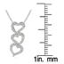 1/8 Carat Diamond Heart Pendant in .925 Sterling Silver