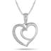1/10 Carat Diamond Heart Pendant in .925 Sterling Silver