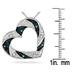 1/10 Carat Blue and White Diamond Heart Pendant in .925 Sterling Silver