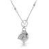 1/4 Carat Genuine Diamond Charm Necklace in .925 Sterling Silver