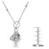 1/4 Carat Genuine Diamond Charm Necklace in .925 Sterling Silver