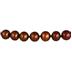 All Natural Freshwater Brown Cultured Pearl Bracelet with 14K Yellow Gold Clasp
