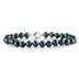 5.5-6 MM Black Freshwater Cultured Pearl Bracelet in .925 Sterling Silver 