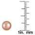 8.5-9mm All Natural Freshwater Pink Cultured Pearl Stud Earrings in .925 Sterling Silver