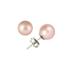 7-7.5mm Natural Freshwater Pink, White and Black Pearl Earring Set in 14k Gold